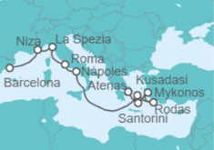 Itinerario del Crucero Lo mejor de Grecia e Italia - Celebrity Cruises