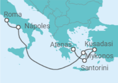 Itinerario del Crucero Islas Griegas, Turquía, Italia - Celebrity Cruises