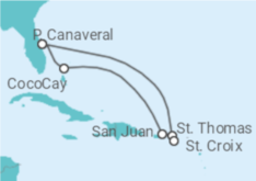 Itinerario del Crucero Islas Vírgenes - EEUU, Puerto Rico - Royal Caribbean