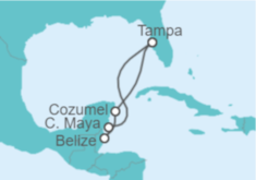 Itinerario del Crucero México, Belice - Royal Caribbean