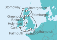 Itinerario del Crucero Reino Unido - Princess Cruises