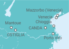 Itinerario del Crucero De Venecia a Mantua  - CroisiEurope