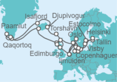 Itinerario del Crucero Joyas del Báltico y el último explorador vikingo - Holland America Line