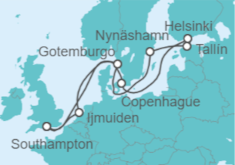 Itinerario del Crucero Helsinki y Copenhague - NCL Norwegian Cruise Line