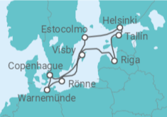 Itinerario del Crucero Alemania, Suecia, Letonia, Estonia, Finlandia TI - MSC Cruceros