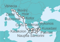 Itinerario del Crucero Desde Venecia (Italia) a Piran - WindStar Cruises