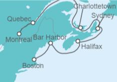 Itinerario del Crucero Estados Unidos (EE.UU.), Canadá - Holland America Line
