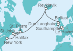 Itinerario del Crucero Desde Nueva York a Southampton (Londres) - NCL Norwegian Cruise Line