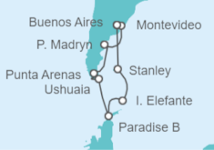 Itinerario del Crucero Ámerica del Sur: Argentina y Chile - NCL Norwegian Cruise Line