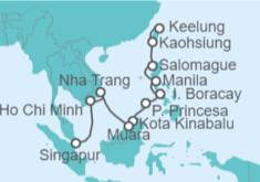 Itinerario del Crucero Desde Keelung (Taiwan) a Singapur - NCL Norwegian Cruise Line