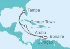 Itinerario del Crucero Islas Caimán, Aruba, Curaçao - Royal Caribbean