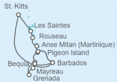 Itinerario del Crucero Barbados, Marruecos, San Vicente e Islas Granadinas - WindStar Cruises