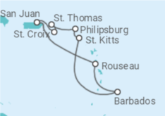 Itinerario del Crucero Islas Vírgenes - EEUU, Saint Maarten, Barbados - Royal Caribbean