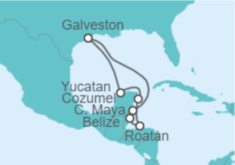 Itinerario del Crucero México, Honduras, Belice - Royal Caribbean