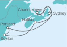 Itinerario del Crucero Boston, Canadá y Nueva Inglaterra - Princess Cruises