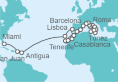 Itinerario del Crucero Desde Venecia (Italia) a Miami (EEUU) - Oceania Cruises