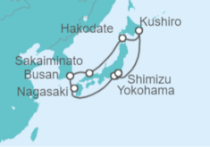 Itinerario del Crucero Japón y Corea Del Sur - Cunard