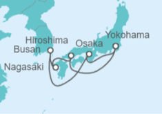 Itinerario del Crucero Japón y Corea Del Sur - Cunard