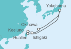 Itinerario del Crucero Taiwán y Japón - Cunard