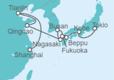 Itinerario del Crucero Desde Shanghai (China) a Tokio - Hapag-Lloyd Cruises