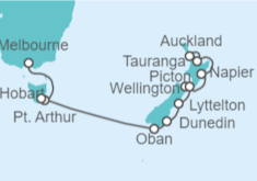 Itinerario del Crucero Desde Melbourne (Australia) a Auckland (Nueva Zelanda) - Hapag-Lloyd Cruises