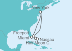 Itinerario del Crucero Estados Unidos y Bahamas - Carnival Cruise Line