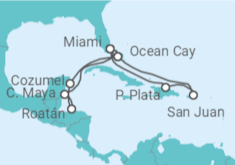 Itinerario del Crucero Puerto Rico, Estados Unidos (EE.UU.), Honduras, México - MSC Cruceros