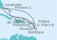 Itinerario del Crucero Caribe Oriental - Princess Cruises