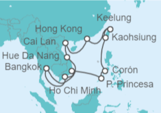 Itinerario del Crucero Tailandia, Vietnam, Taiwán, China - AIDA
