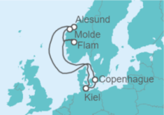 Itinerario del Crucero Alemania, Dinamarca, Noruega - MSC Cruceros