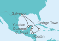 Itinerario del Crucero México, Honduras, Islas Caimán - Royal Caribbean