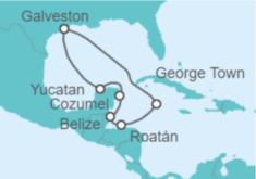 Itinerario del Crucero México, Belice, Honduras, Islas Caimán - Royal Caribbean