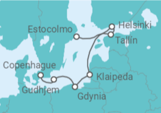 Itinerario del Crucero Polonia, Lituania, Finlandia, Estonia, Suecia - Ponant