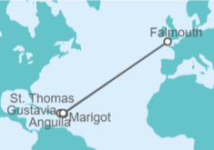 Itinerario del Crucero Guadalupe, Reino Unido - Seadream Yacht Club