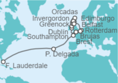 Itinerario del Crucero De Miami a Londres - Princess Cruises