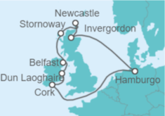 Itinerario del Crucero Irlanda, Reino Unido - MSC Cruceros