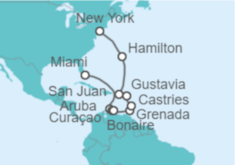 Itinerario del Crucero De Miami a Nueva York - Regent Seven Seas