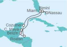 Itinerario del Crucero Bahamas, Estados Unidos (EE.UU.), México, Honduras, Belice - MSC Cruceros