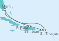Itinerario del Crucero Puerto Rico, Islas Vírgenes - EEUU - MSC Cruceros