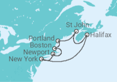 Itinerario del Crucero Estados Unidos (EE.UU.), Canadá - MSC Cruceros