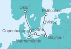 Itinerario del Crucero Capitales Bálticas - MSC Cruceros