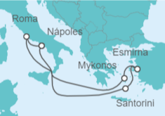 Itinerario del Crucero Italia, Grecia y Turquía - MSC Cruceros