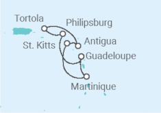 Itinerario del Crucero Saint Maarten, Islas Vírgenes - Reino Unido, Antigua Y Barbuda, Martinica - MSC Cruceros