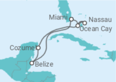 Itinerario del Crucero Belice, México, Bahamas - MSC Cruceros