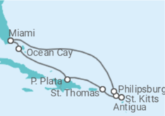 Itinerario del Crucero Saint Maarten, Antigua Y Barbuda, Islas Vírgenes - EEUU - MSC Cruceros