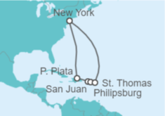 Itinerario del Crucero Puerto Rico, Islas Vírgenes - EEUU, Saint Maarten - MSC Cruceros