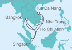 Itinerario del Crucero Tailandia, Vietnam - Royal Caribbean