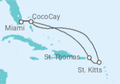 Itinerario del Crucero Islas Vírgenes - EEUU - Royal Caribbean