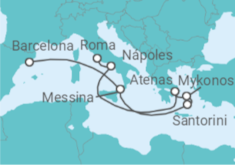 Itinerario del Crucero Magia en las Islas Griegas - Disney Cruise Line
