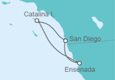 Itinerario del Crucero México desde San Diego I - Disney Cruise Line